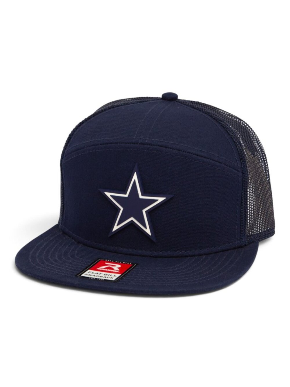 Dallas Cowboys 3D Snapback Seven-Panel Flat Bill Trucker Hat- Navy